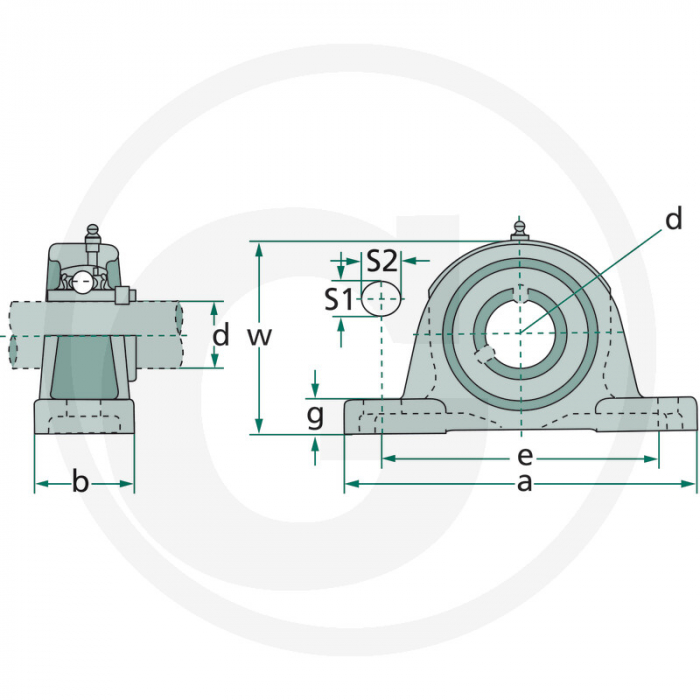 Lagar cu rulment UCP210 UCP210 [2]