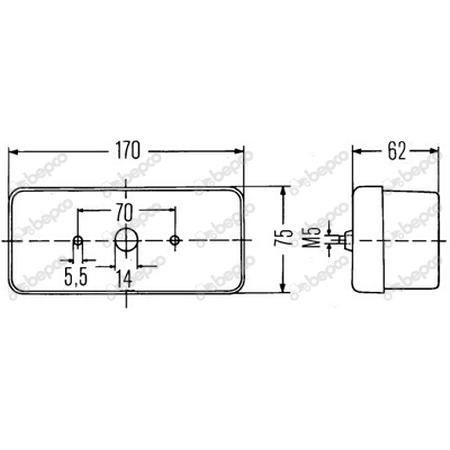 Lampa semnalizare fata Case IH [2]