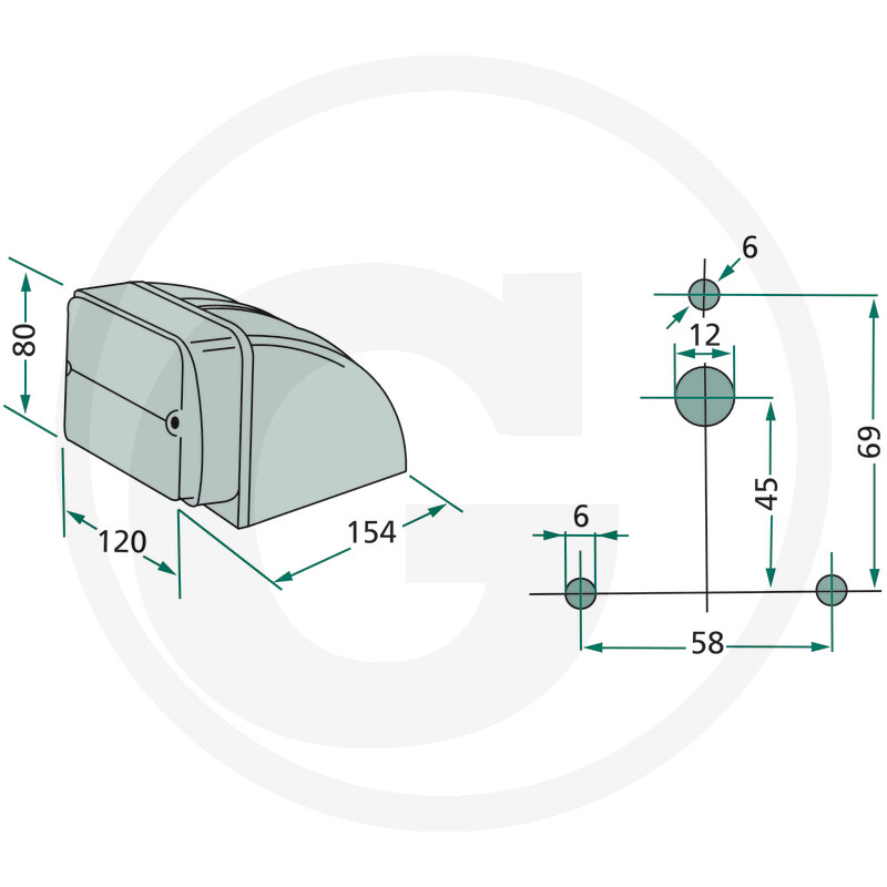 Lampa semnalizare fata Same  1011311, 2.8019.690.0 Same|Lamborghini [2]