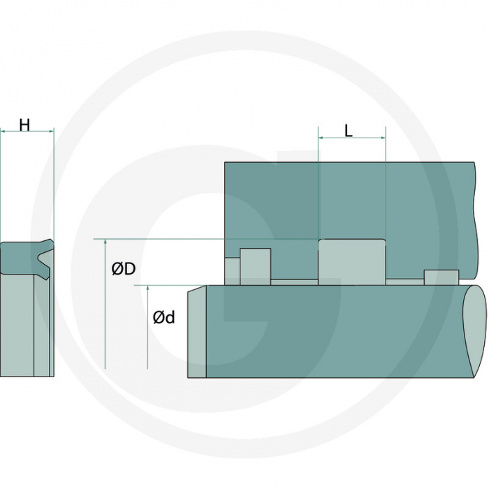 Manseta cilindru hidraulic 24x34x8 470024X034X08.5   [3]