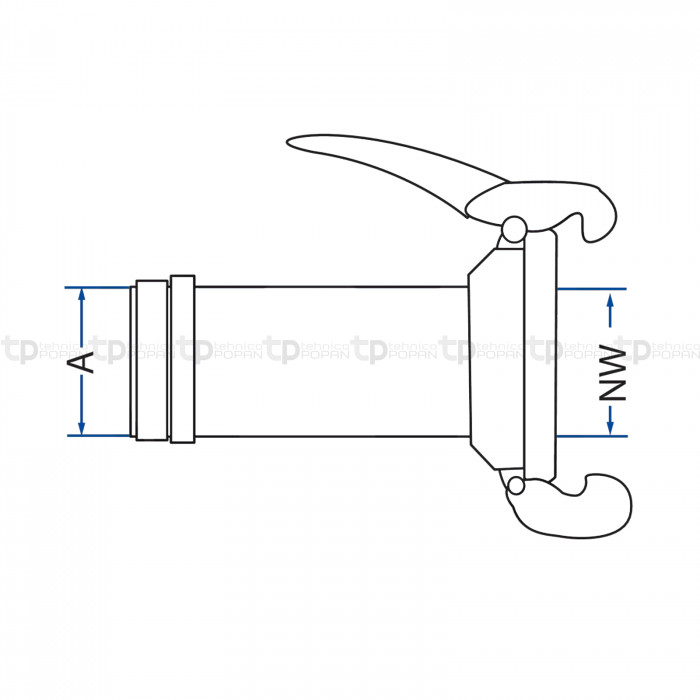 Cupla mama vidanja Italian 4" cu port furtun 4059139085071 4050220578   [2]
