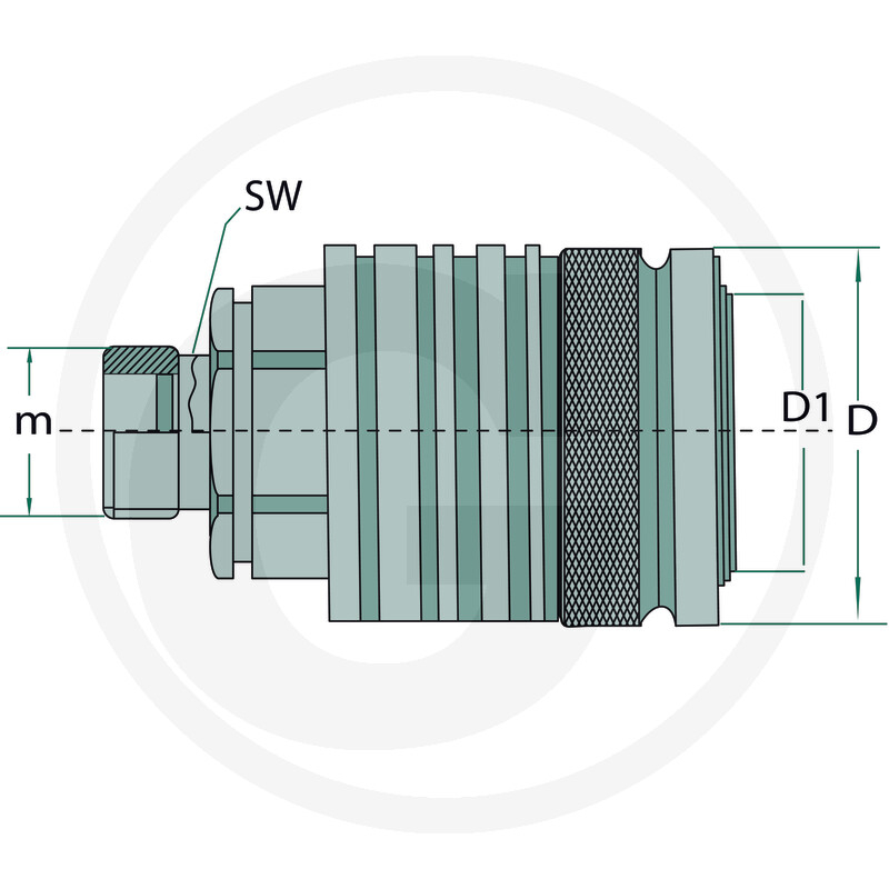 Mufa cuplare mama M16 x 1,5 [2]