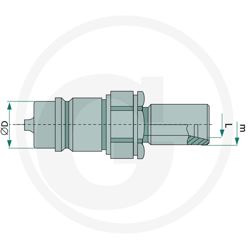 Mufa cuplare tata M22 CNV087/2215 M 6100111093 81511076 [2]