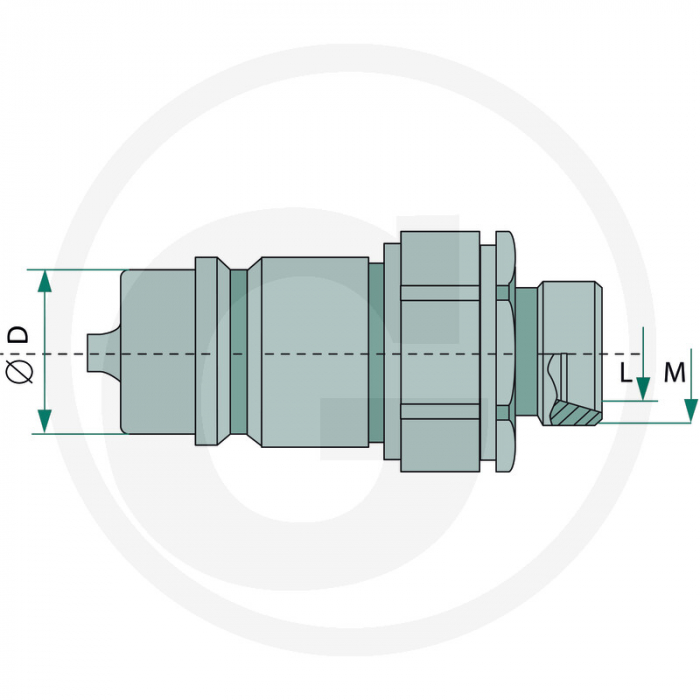 Mufa de cuplare M14x1 81511213 KS8L1 6100069128   [2]