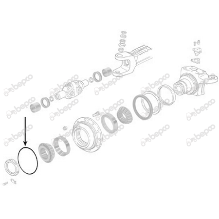 O-Ring butuc fata 200 x 3 mm - Case IH 24/6413-2 0.010.2935.2 01166191 1029352 [2]