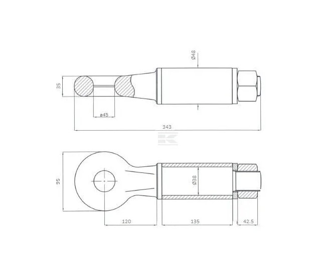 Ochet remorca rotativ 4T OTO44   [2]