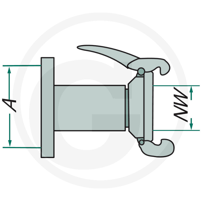 Piesa mama cu flansa 4'' sistem Italian [2]