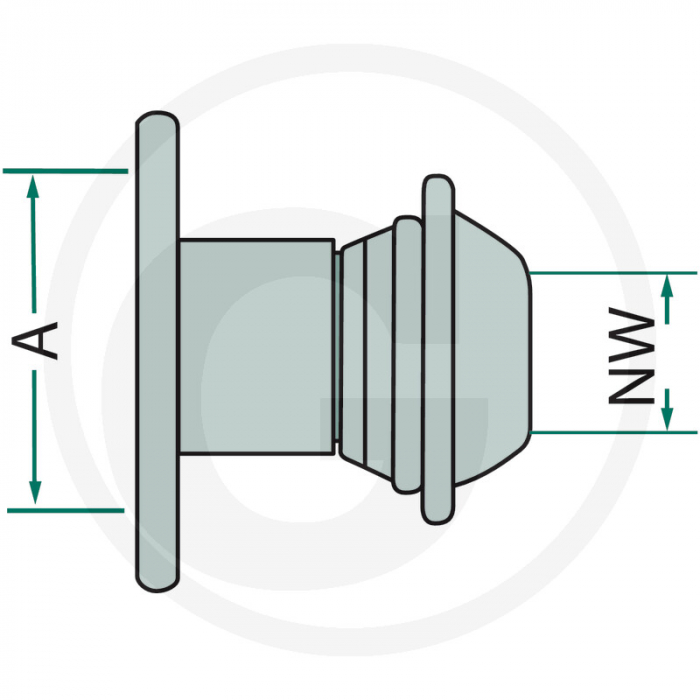 Cupla tata cu flansa 100/6" Italian 4050220594 [2]