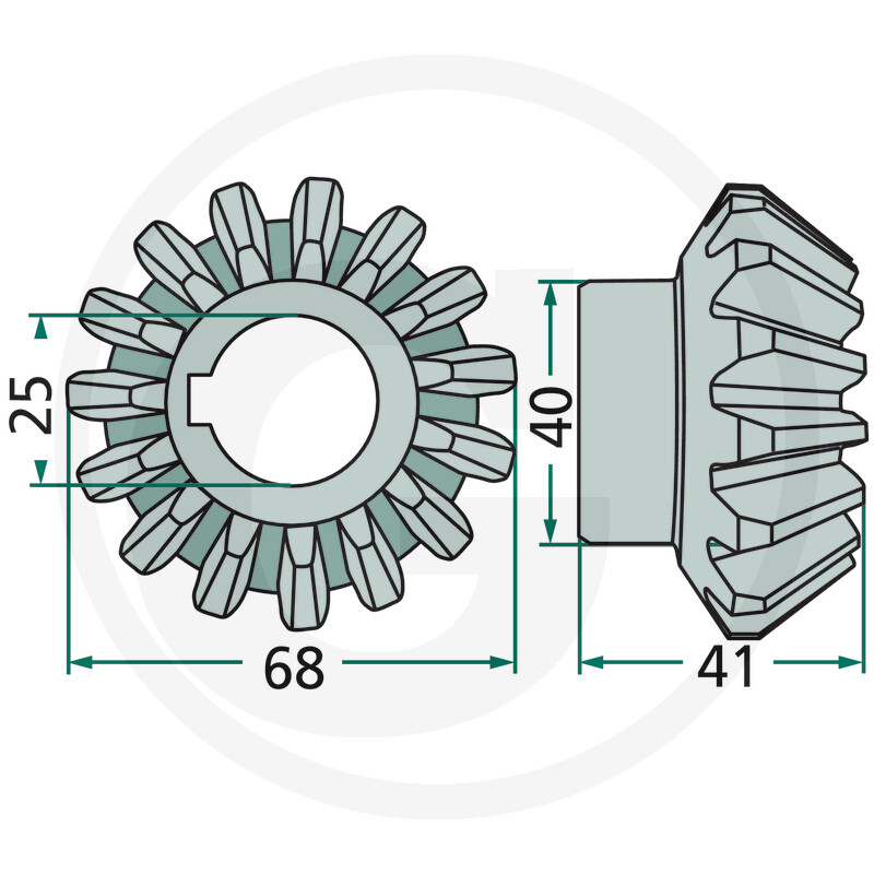VGGT64N Pinion conic Kuhn, Pottinger [2]