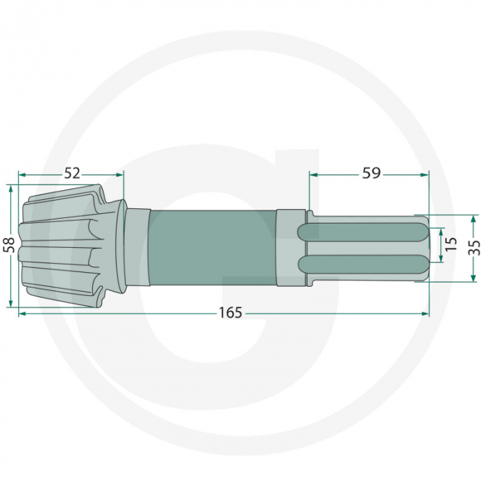 Pinion grebla SIP 10Z 154599508 154599508   [2]