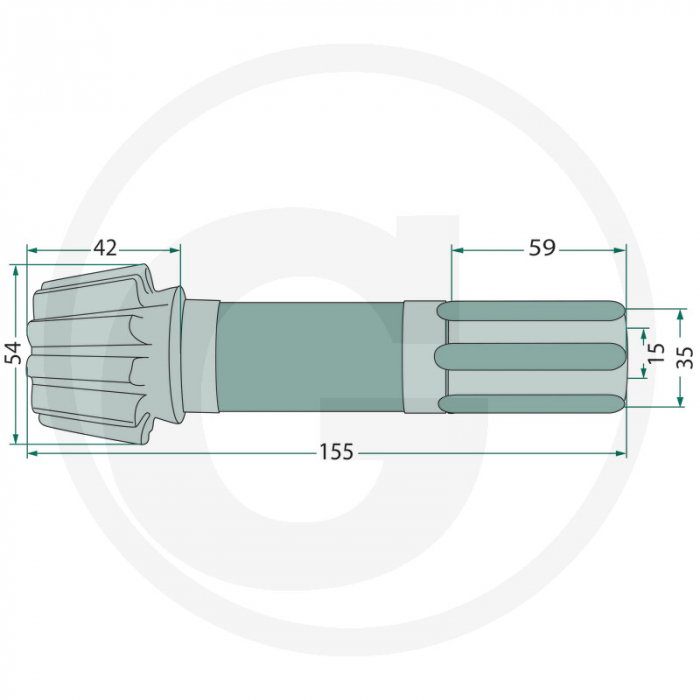 Pinion grebla SIP 12Z 153432208 153432208   [2]