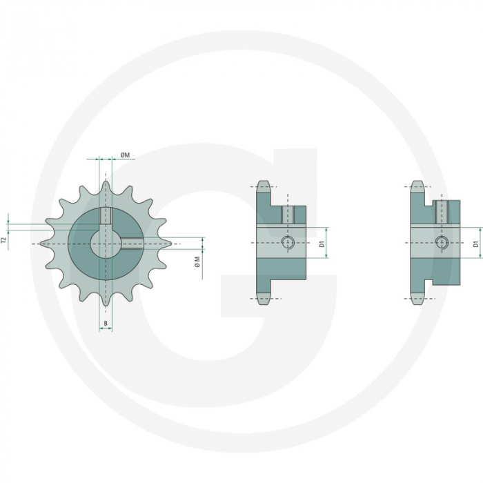 Pinion lant 16B-1 837051-025-11-35   [2]