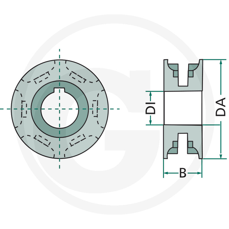 Pinion lant 9 x 31 *40 - 6 dinti 7552-150116 [2]