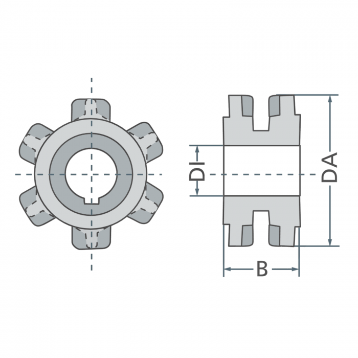 Pinion mig 12 x 42 - ø45  7552-150366 K301541602 [3]
