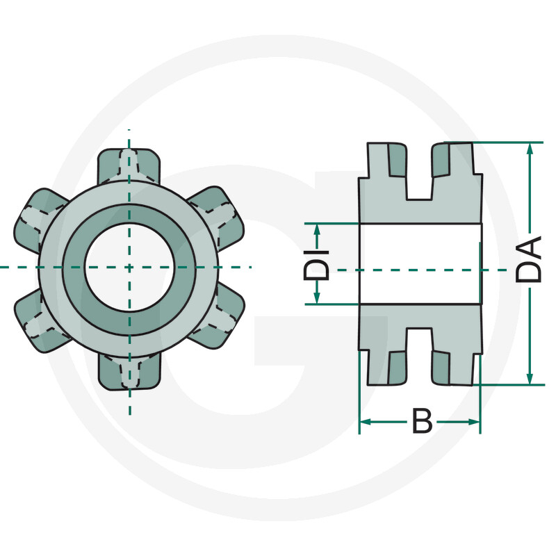 Pinion mig 8x31* - ø30 115100200 [2]