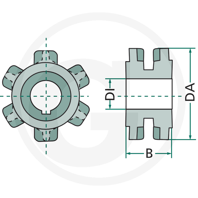 Pinion MIG 8x31 Ø30 mm 053090110 | Tehnica Popan [3]