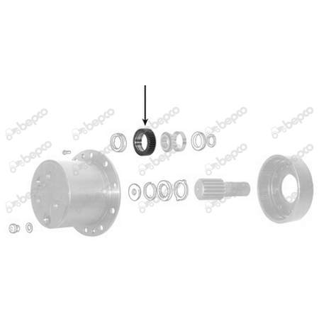 Pinion satelit Z34 John Deere 26/6431-5 [2]