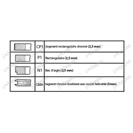 Piston cu segmenti Ø 105 mm *105 - Same 003800606 29/32-307 0.038.0060.6 0.038.0060.6/10 003800606 [4]