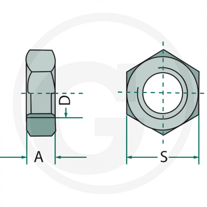 Piulita hexagonala M10x1 487934021 [2]