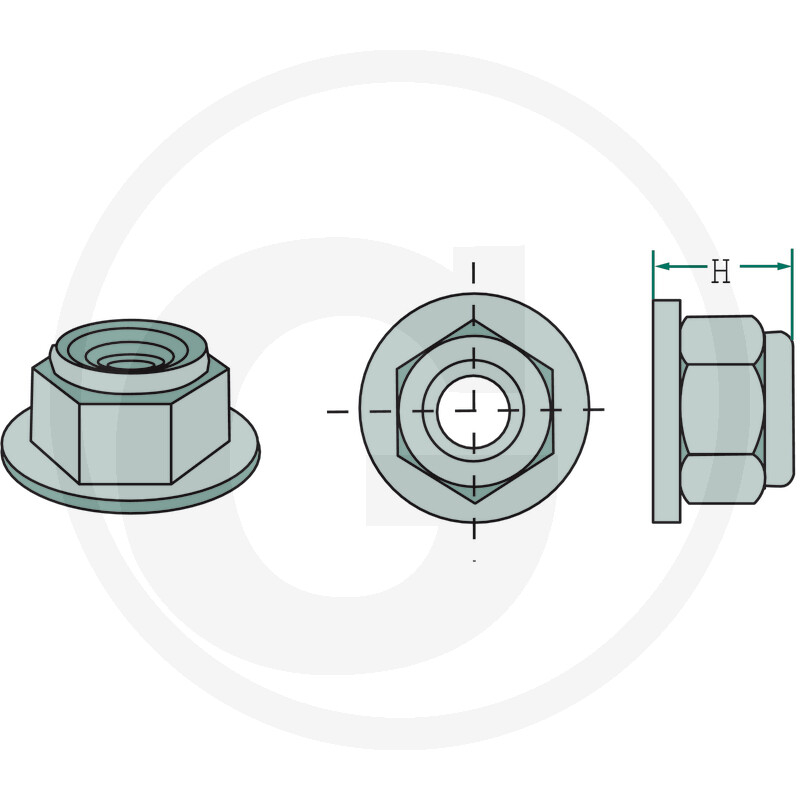 Piulita M14 x 1,5 mm - cu blocaj  71000182315 182315 Rabe [2]