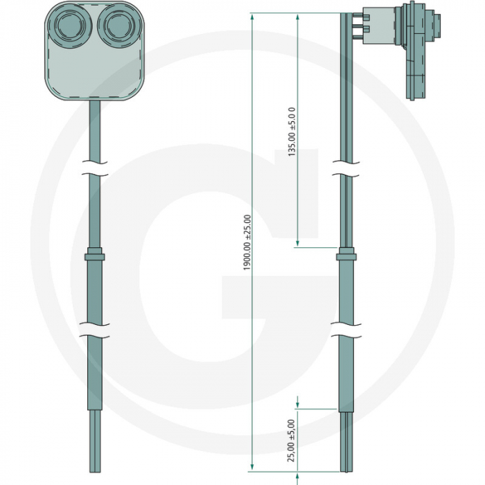 Placa cu 2 butoane Joystick 87002325   [2]