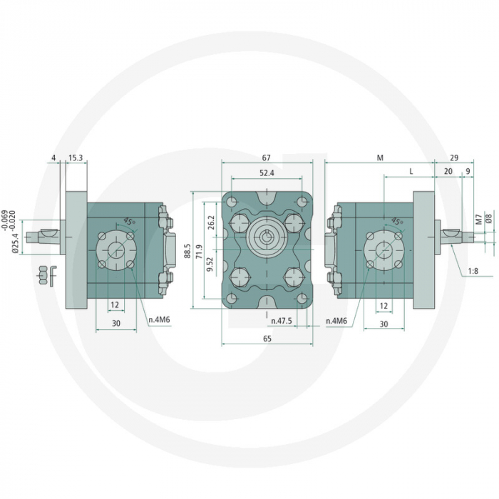Pompa hidraulica Gr-1 2 87001561 PLP10.2D0-81E1   [2]