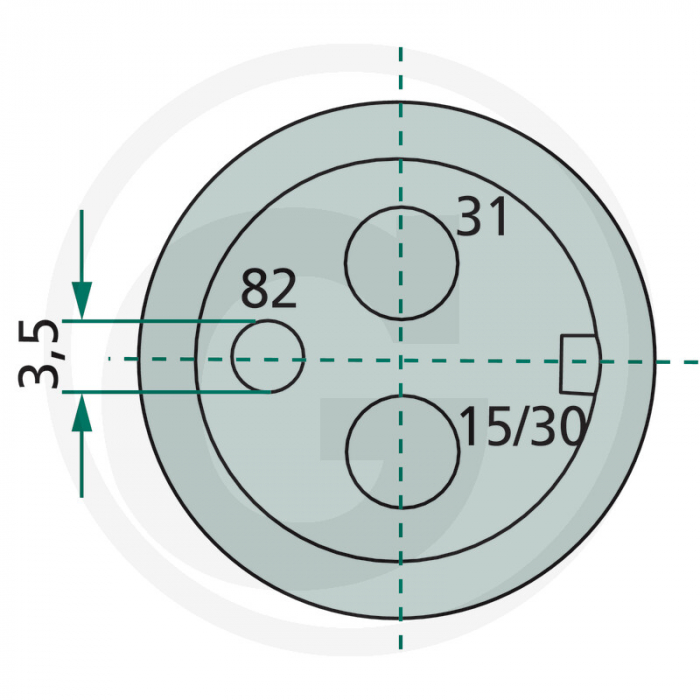 Priza 2 poli 22725033100 1028156   [2]
