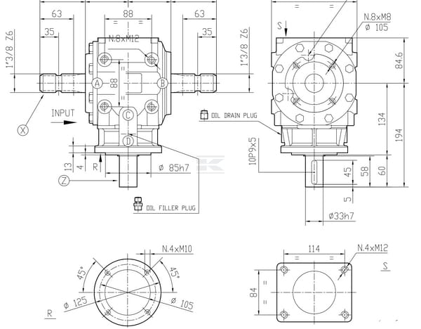 Reductor multiplicator tocator Comer T-310A 1:3 [2]