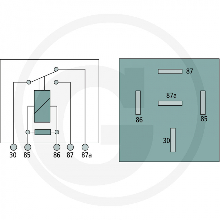 Releu JD 12V 20/40 A 50712054 AL69710 AZ48552   [2]