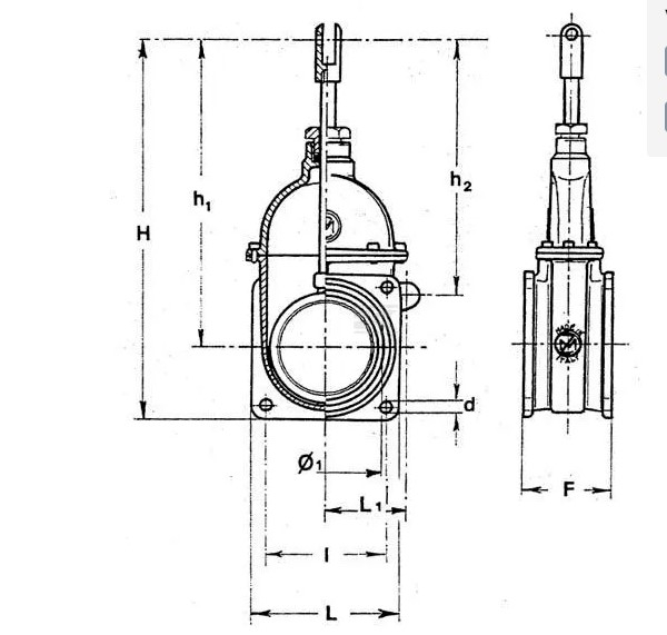 Robinet cu cilindru hidraulic si flansa 6" 6002072   [2]
