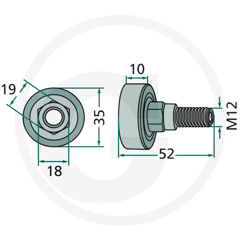 Rola Grebla Deutz-Fahr 4059139462650  06581495 1.1501.030.590.00 4059139462650  [2]