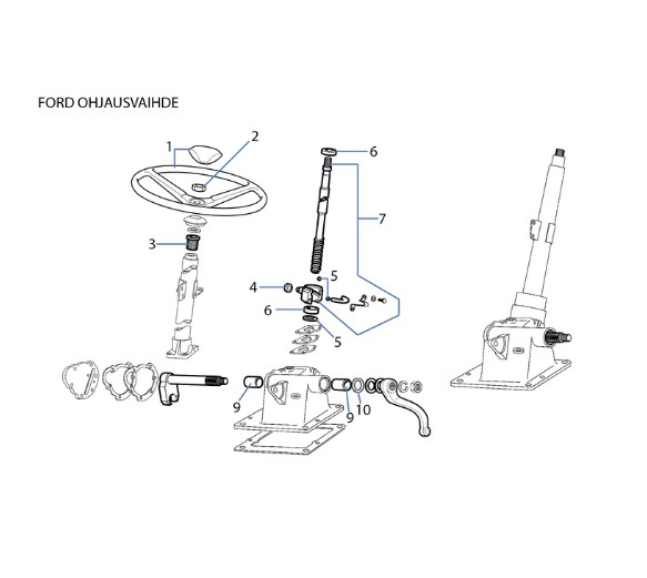 Rulment ax caseta directie Ford 24/529-3 1717463 81717463 E1ADKN3556   [2]