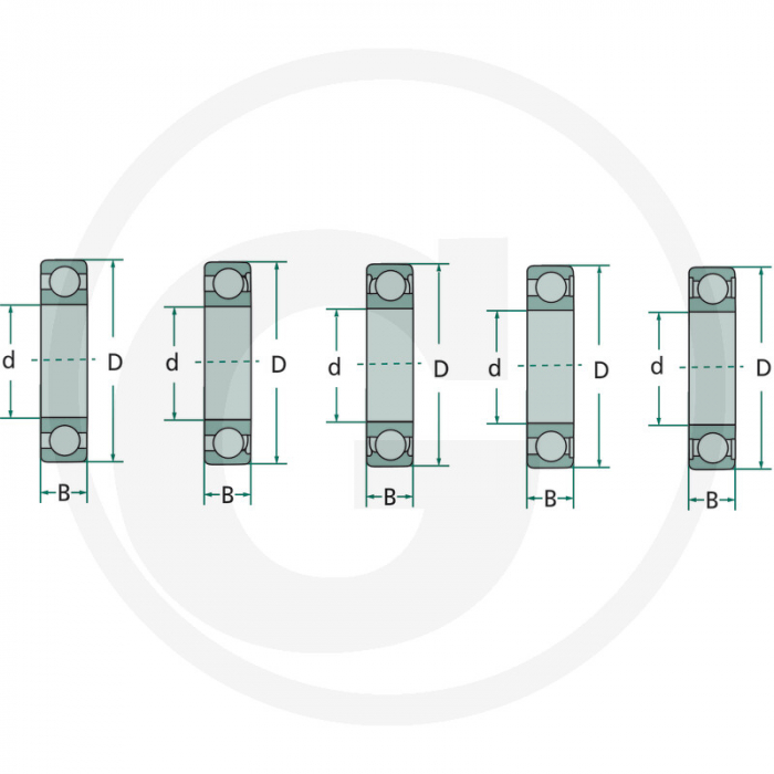 Rulment cu bile 6306 5556306 KG01400400 6306 [2]