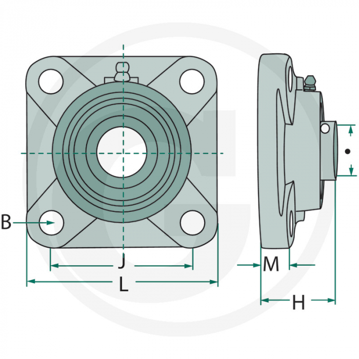 Rulment UCF cu lagar 557FY 40 TF 805UCF208 FY40TF   [2]