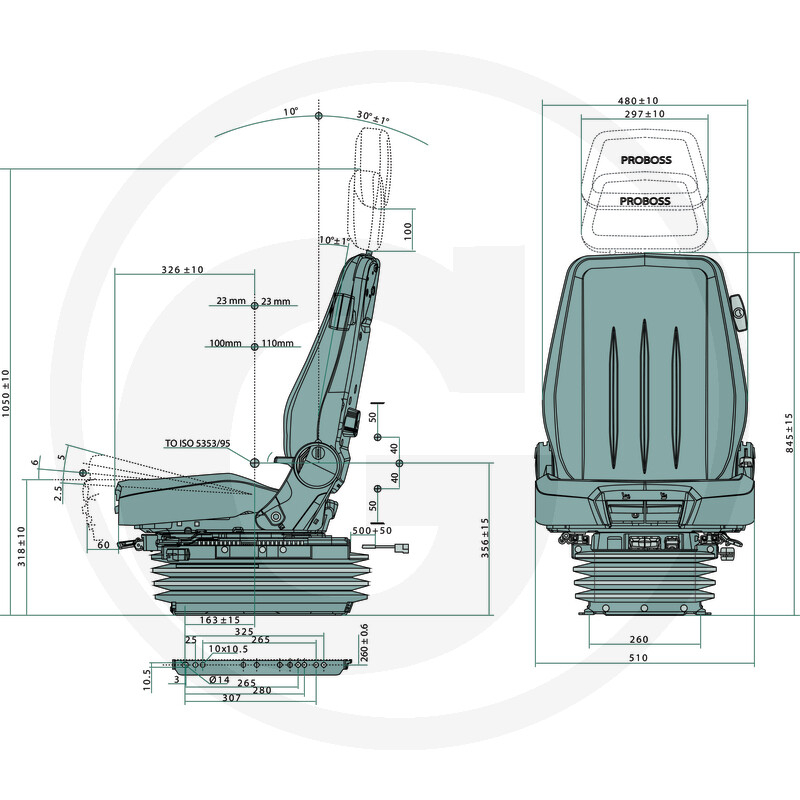 Scaun pneumatic cu  incalzire - BS2510 [2]