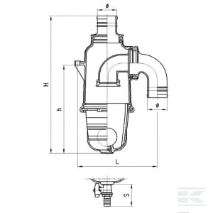 Sifon separator 60 mm [2]