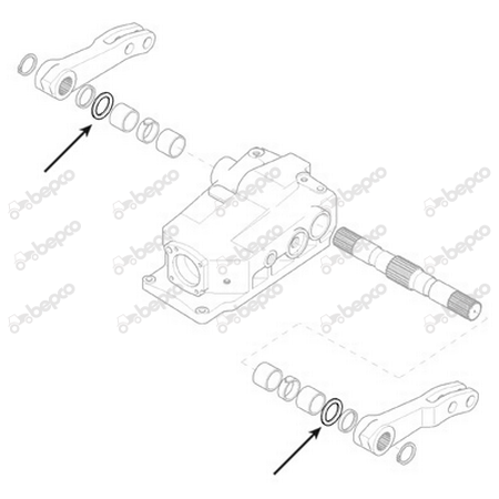 Simering ax ridicare hidraulica Case-IH *59x85.5x6.5 mm [2]