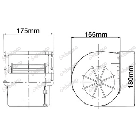 Suflanta motor ventilator - John Deere AL214942 26/1988-85 [2]