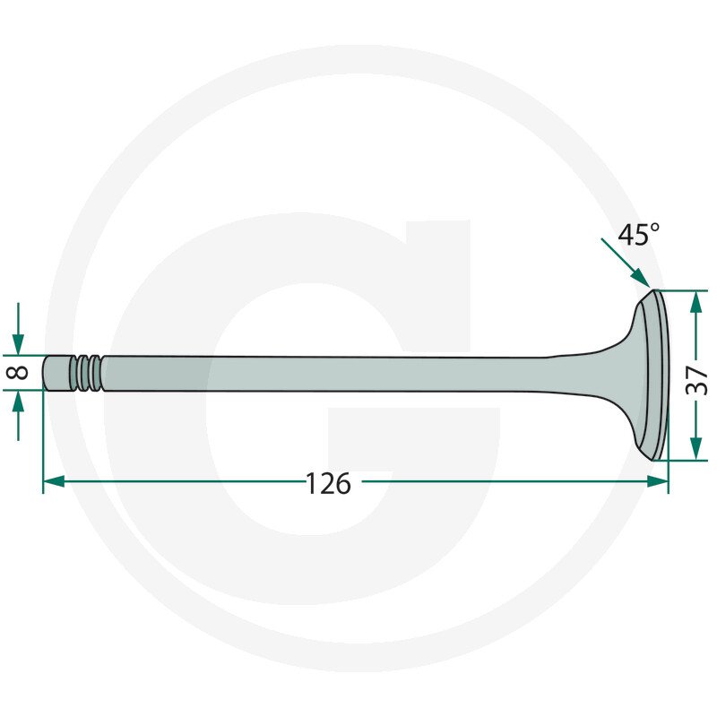 Supapa de evacuare Fiat 640  L126 12 380177554059139049769 [2]