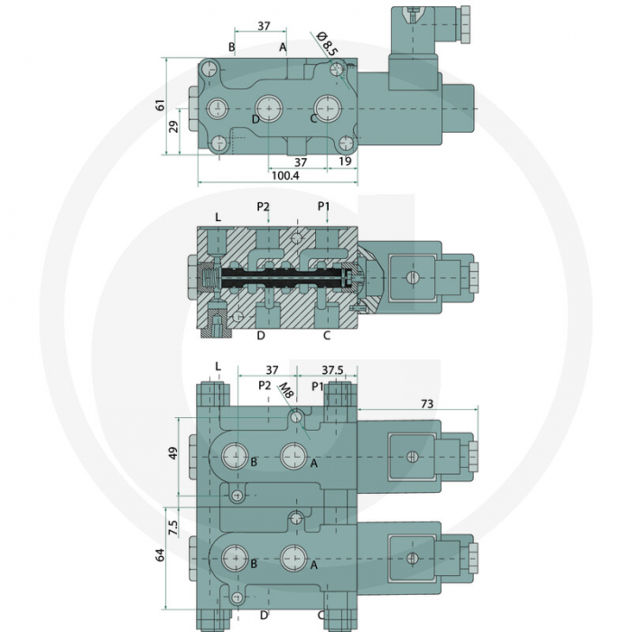 Supapa repartitor incarcator 87001000   [2]
