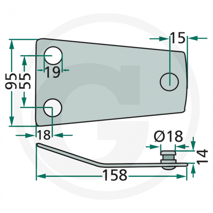 Suport cutit Claas 0009210652 9210652 51082.01   [2]