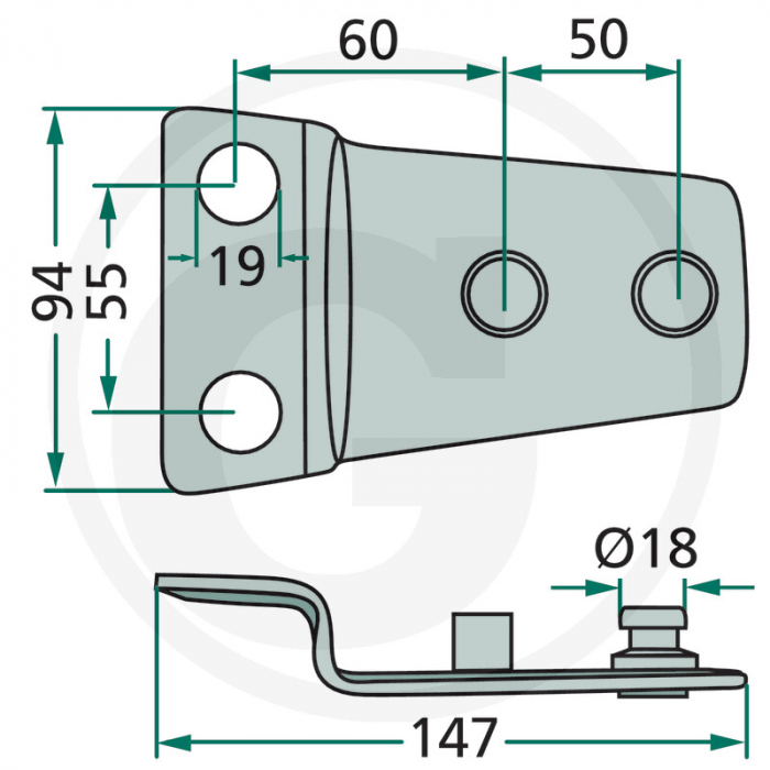 Suport cutit Claas 9492681 0009492681 9492681   [2]