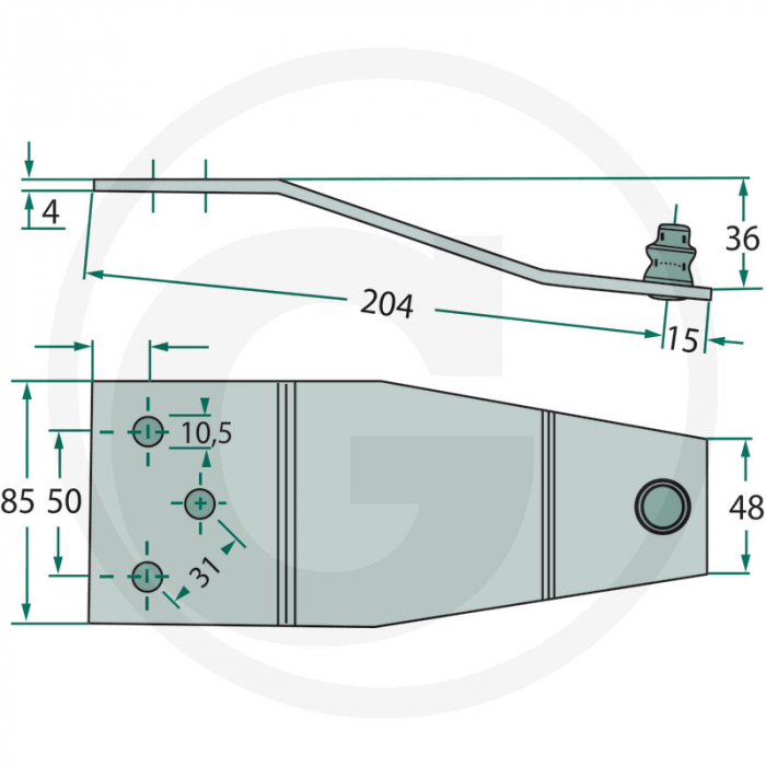 Suport cutit coasa Lince 5257F   [2]