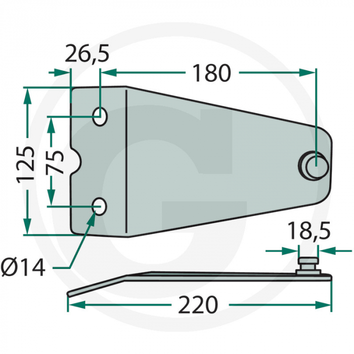 Suport cutit coasa Z1033790 Z1033790 A142441900 LF0242K0   [2]