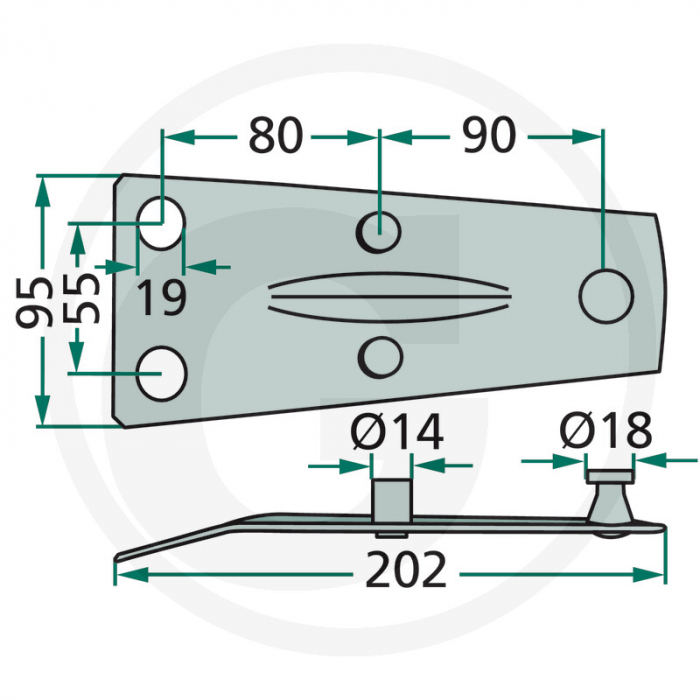Suport cutit Deutz-Fahr 06563514 11017010550.00 42201 [2]