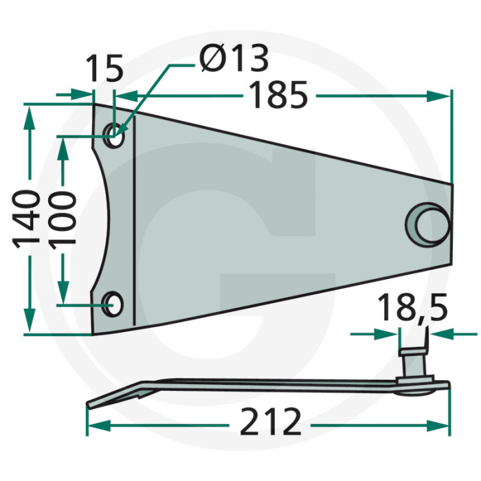 Suport cutit JF-Stoll 1133300 1133300 3279-527A [2]