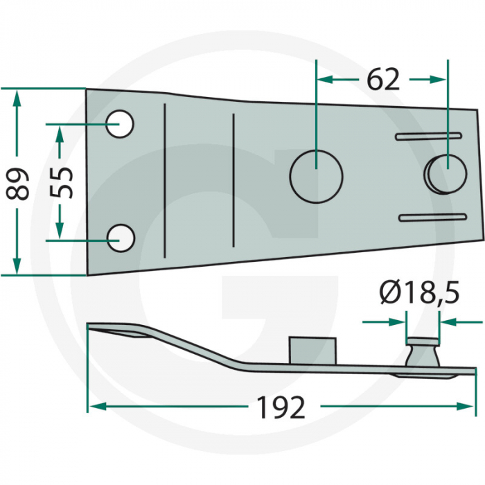 Suport cutit Pottinger 00434137 00434137 SK12421-3553   [2]
