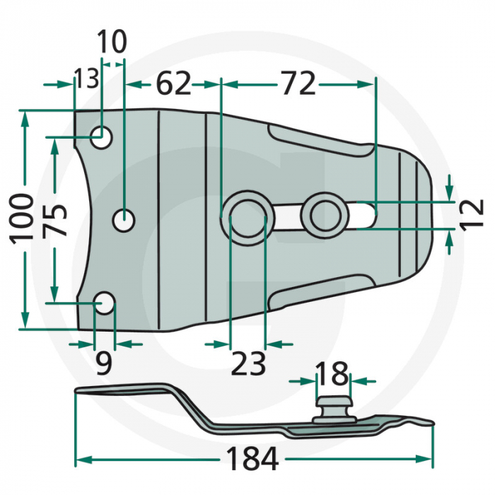 Suport cutit Welger 3208010347 3208010347 3202010328 3208010328   [2]
