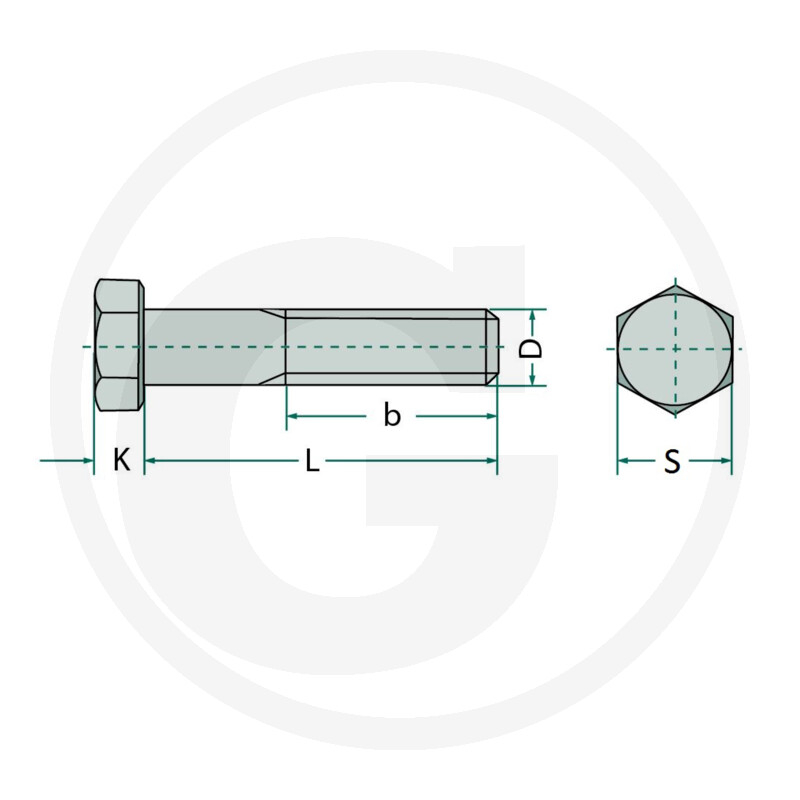 Surub 12,7 (1/2") UNF L 63.5 mm 485931244 [2]