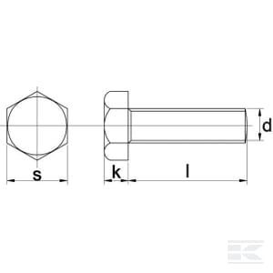 Surub (14,29) 9/16 UNC 38 mm 933916112UNC [2]